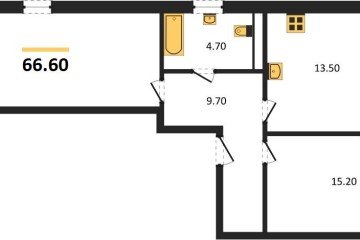 Фото №1: 2-комнатная квартира 66 м² - Краснодар, мкр. Карасунский внутригородской округ, 