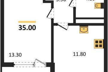 Фото №1: 1-комнатная квартира 35 м² - Краснодар, мкр. Карасунский внутригородской округ, 