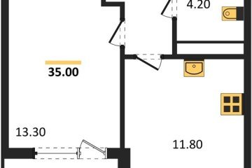 Фото №1: 1-комнатная квартира 35 м² - Краснодар, мкр. Карасунский внутригородской округ, 