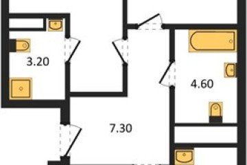 Фото №1: 2-комнатная квартира 71 м² - Краснодар, мкр. Карасунский внутригородской округ, 