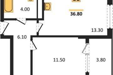 Фото №1: 1-комнатная квартира 36 м² - Краснодар, мкр. Карасунский внутригородской округ, 