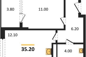 Фото №1: 1-комнатная квартира 35 м² - Краснодар, мкр. Карасунский внутригородской округ, 