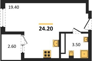 Фото №1: Студия 24 м² - Краснодар, мкр. Карасунский внутригородской округ, 