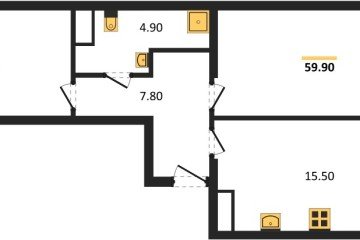 Фото №1: 2-комнатная квартира 59 м² - Краснодар, мкр. Карасунский внутригородской округ, 