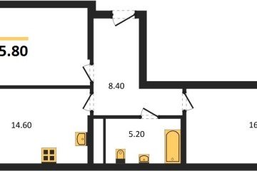Фото №1: 2-комнатная квартира 65 м² - Краснодар, мкр. Карасунский внутригородской округ, 