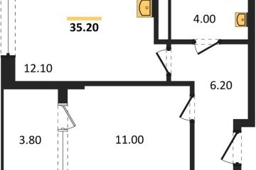 Фото №1: 1-комнатная квартира 35 м² - Краснодар, мкр. Карасунский внутригородской округ, 