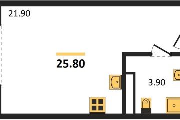 Фото №1: Студия 25 м² - Краснодар, мкр. Карасунский внутригородской округ, 