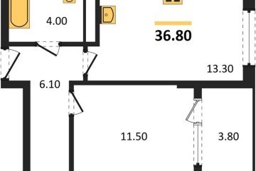 Фото №1: 1-комнатная квартира 36 м² - Краснодар, мкр. Карасунский внутригородской округ, 