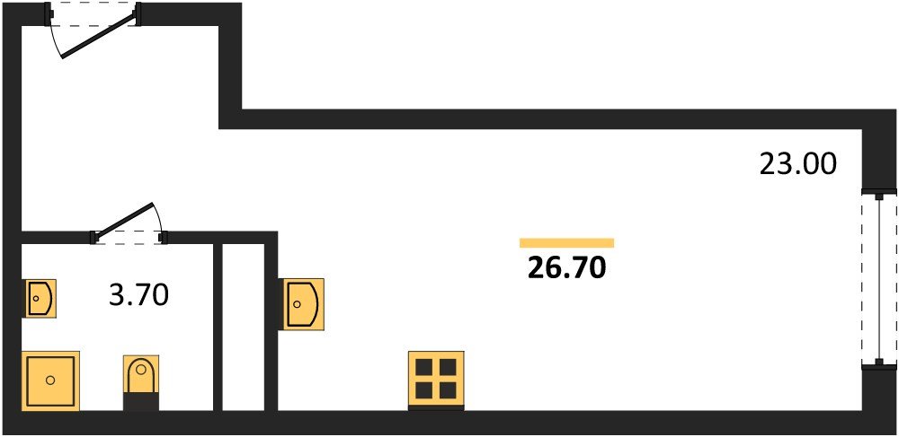 Фото №1: Студия 26 м² - Краснодар, мкр. Карасунский внутригородской округ