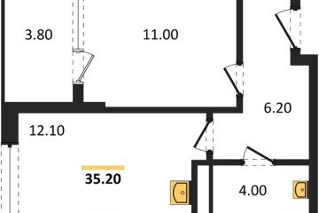 Фото №1: 1-комнатная квартира 35 м² - Краснодар, мкр. Карасунский внутригородской округ, 