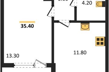 Фото №1: 1-комнатная квартира 35 м² - Краснодар, мкр. Карасунский внутригородской округ, 