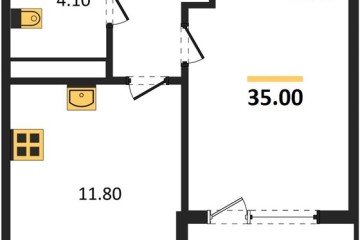Фото №1: 1-комнатная квартира 35 м² - Краснодар, мкр. Карасунский внутригородской округ, 