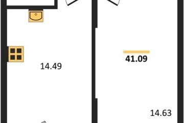 Фото №1: 1-комнатная квартира 41 м² - Северская, мкр. ЖК Цветной Бульвар, 