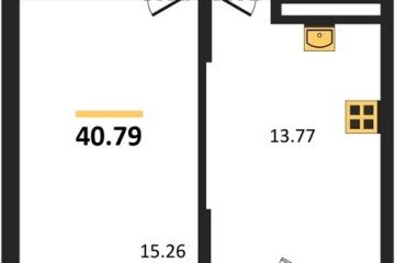 Фото №1: 1-комнатная квартира 40 м² - Северская, мкр. ЖК Цветной Бульвар, 