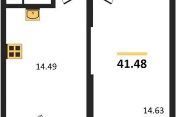 Фото №1: 1-комнатная квартира 41 м² - Северская, мкр. ЖК Цветной Бульвар, 