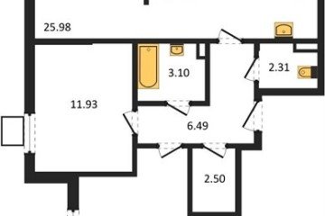 Фото №1: 2-комнатная квартира 70 м² - Северская, мкр. ЖК Цветной Бульвар, 