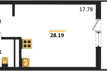 Фото №1: Студия 28 м² - Северская, мкр. ЖК Цветной Бульвар, 