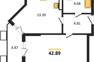 Фото №1: 1-комнатная квартира 42 м² - Северская, мкр. ЖК Цветной Бульвар, 