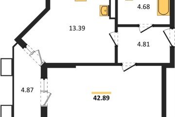Фото №1: 1-комнатная квартира 42 м² - Северская, мкр. ЖК Цветной Бульвар, 