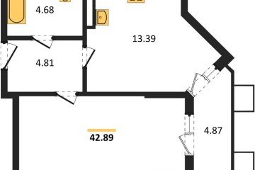 Фото №1: 1-комнатная квартира 42 м² - Северская, мкр. ЖК Цветной Бульвар, 