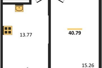 Фото №1: 1-комнатная квартира 40 м² - Северская, мкр. ЖК Цветной Бульвар, 
