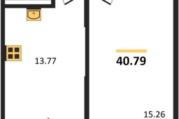 Фото №1: 1-комнатная квартира 40 м² - Северская, мкр. ЖК Цветной Бульвар, 