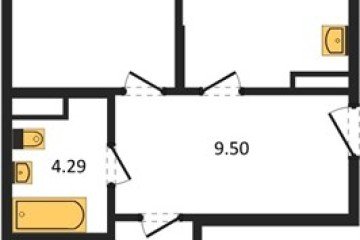 Фото №1: 2-комнатная квартира 56 м² - Северская, мкр. ЖК Цветной Бульвар, 