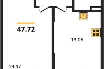 Фото №1: 1-комнатная квартира 47 м² - Северская, мкр. ЖК Цветной Бульвар, 