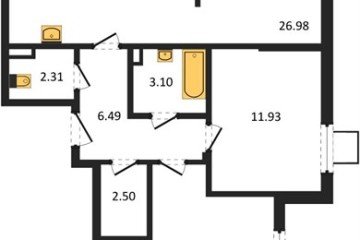 Фото №1: 2-комнатная квартира 70 м² - Северская, мкр. ЖК Цветной Бульвар, 