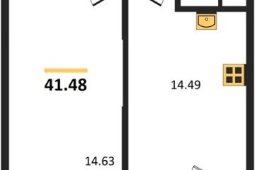 Фото №1: 1-комнатная квартира 41 м² - Северская, мкр. ЖК Цветной Бульвар, 