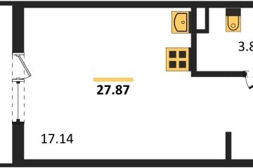 Фото №1: Студия 27 м² - Северская, мкр. ЖК Цветной Бульвар, 