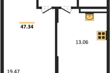 Фото №1: 1-комнатная квартира 47 м² - Северская, мкр. ЖК Цветной Бульвар, 