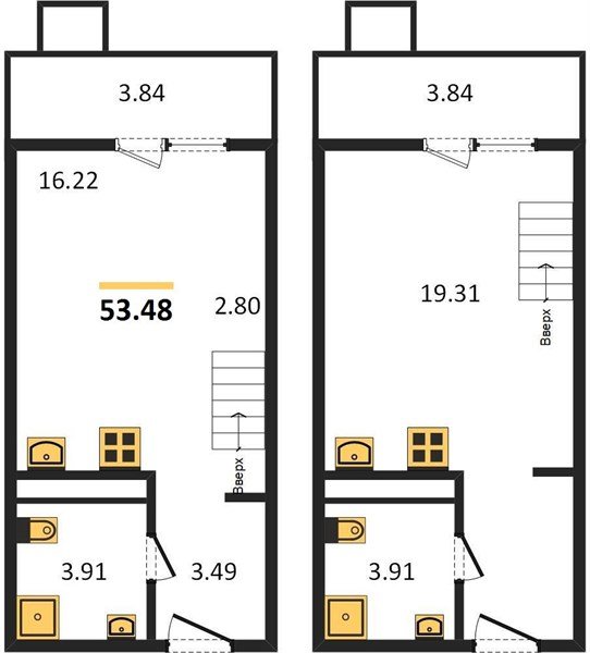 Фото №1: 1-комнатная квартира 53 м² - Северская, мкр. ЖК Цветной Бульвар