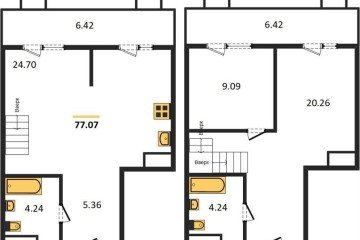 Фото №1: 2-комнатная квартира 77 м² - Северская, мкр. ЖК Цветной Бульвар, 