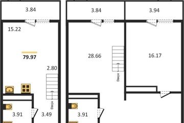 Фото №1: 2-комнатная квартира 79 м² - Северская, мкр. ЖК Цветной Бульвар, 