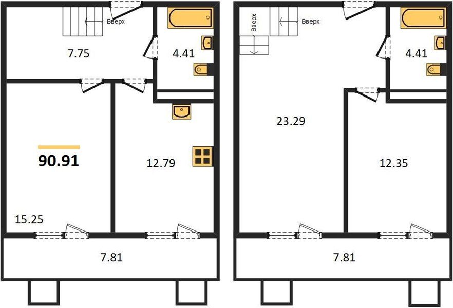 Фото №1: 3-комнатная квартира 90 м² - Северская, мкр. ЖК Цветной Бульвар