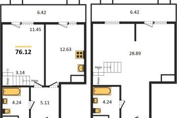 Фото №1: 2-комнатная квартира 76 м² - Северская, мкр. ЖК Цветной Бульвар, 