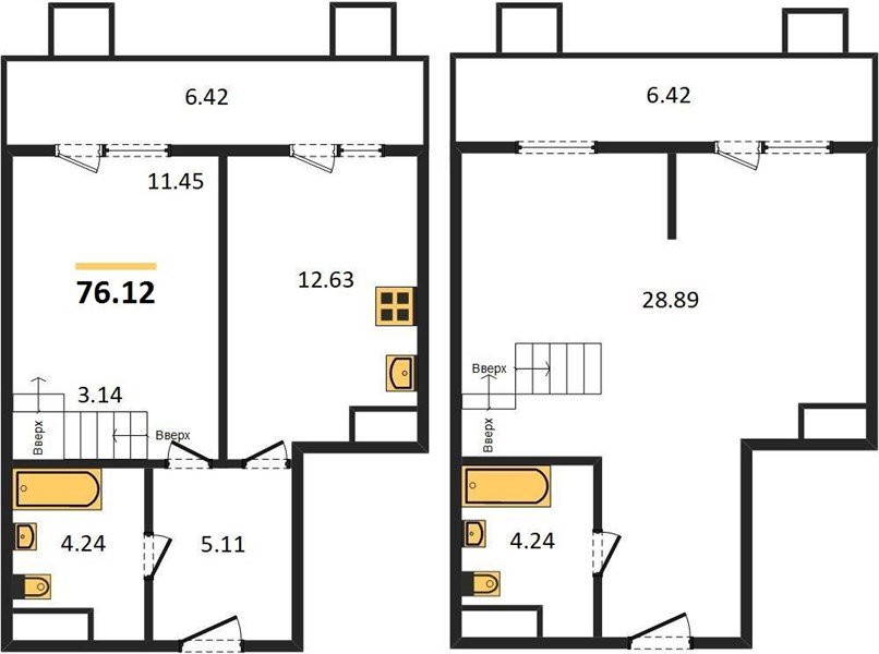 Фото №1: 2-комнатная квартира 76 м² - Северская, мкр. ЖК Цветной Бульвар