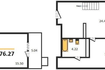 Фото №1: 2-комнатная квартира 76 м² - Северская, мкр. ЖК Цветной Бульвар, 