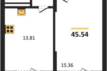 Фото №1: 1-комнатная квартира 45 м² - Северская, мкр. ЖК Цветной Бульвар, 
