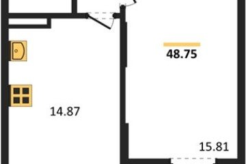 Фото №1: 1-комнатная квартира 48 м² - Северская, мкр. ЖК Цветной Бульвар, 