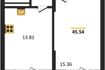 Фото №1: 1-комнатная квартира 45 м² - Северская, мкр. ЖК Цветной Бульвар, 