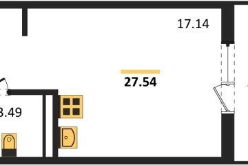 Фото №1: Студия 27 м² - Северская, мкр. ЖК Цветной Бульвар, 