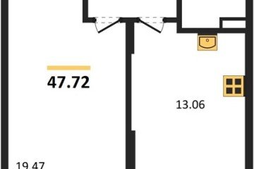 Фото №1: 1-комнатная квартира 47 м² - Северская, мкр. ЖК Цветной Бульвар, 