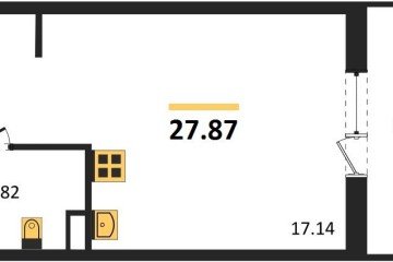 Фото №1: Студия 27 м² - Северская, мкр. ЖК Цветной Бульвар, 