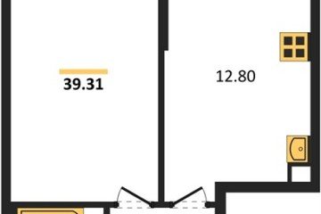 Фото №1: 1-комнатная квартира 39 м² - Северская, мкр. ЖК Цветной Бульвар, 
