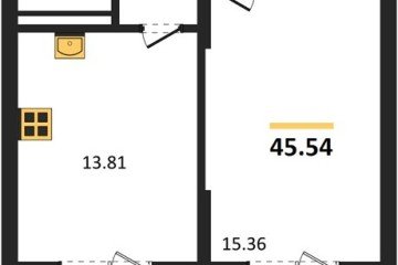 Фото №1: 1-комнатная квартира 45 м² - Северская, мкр. ЖК Цветной Бульвар, 