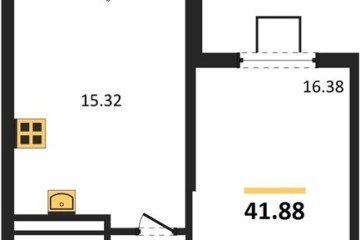 Фото №1: 1-комнатная квартира 41 м² - Северская, мкр. ЖК Цветной Бульвар, 