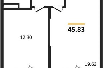 Фото №1: 1-комнатная квартира 45 м² - Северская, мкр. ЖК Цветной Бульвар, 