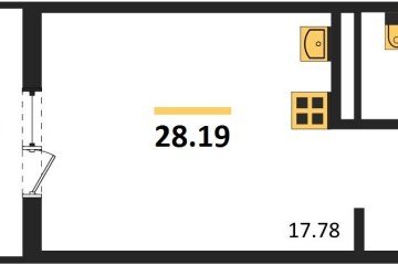 Фото №1: Студия 28 м² - Северская, мкр. ЖК Цветной Бульвар, 